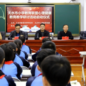 天水市小学教育联盟开展聚焦核心素养下的心理健康教育教学研讨活动 ...